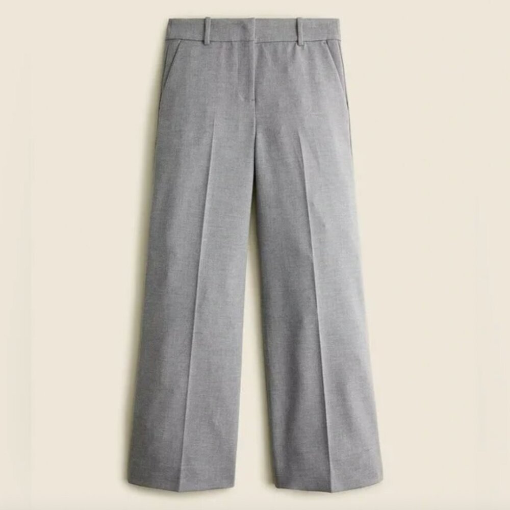 J. Crew Syndey Petite Pant in Four Season Stretch, color heather graphite, sz 0P - Picture 2 of 4
